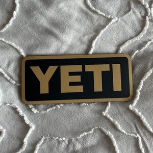 NEW Yeti Magnet - Black w/ Gold